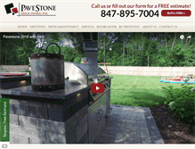 Tablet Screenshot of pavestonebrickpaving.com